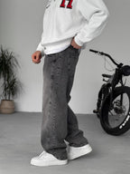 Baggy Pants with Stitching Details