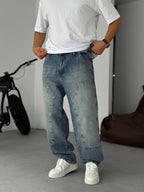 Baggy Pants with Patch Details