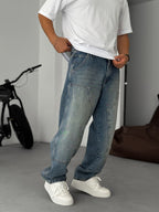 Baggy Pants with Patch Details