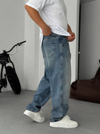 Baggy Pants with Patch Details