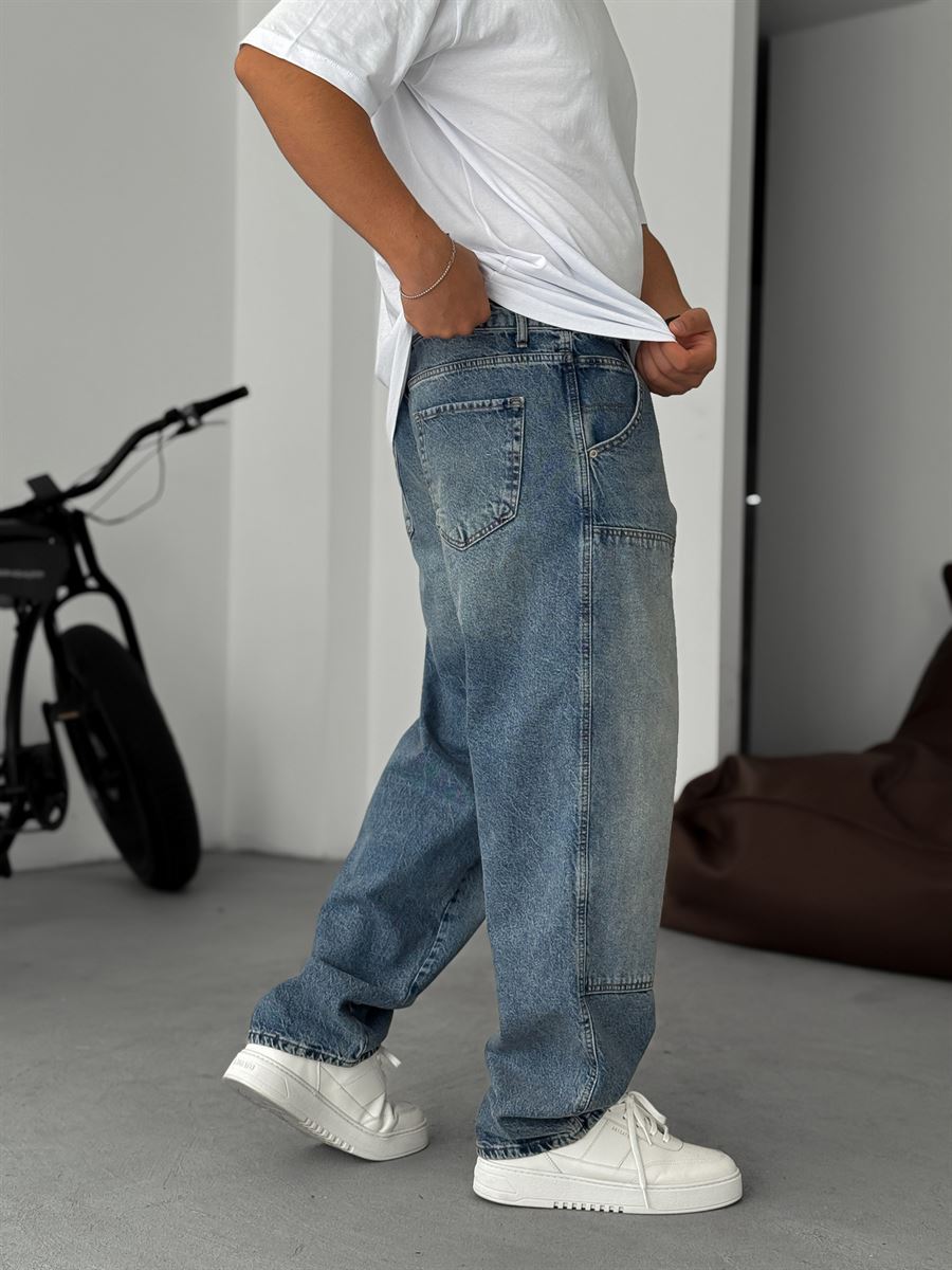 Baggy Pants with Patch Details