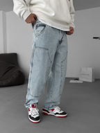 Baggy Pants with Patch Details