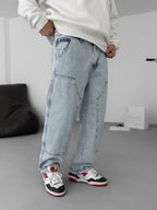 Baggy Pants with Patch Details