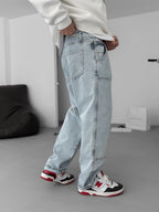 Baggy Pants with Patch Details