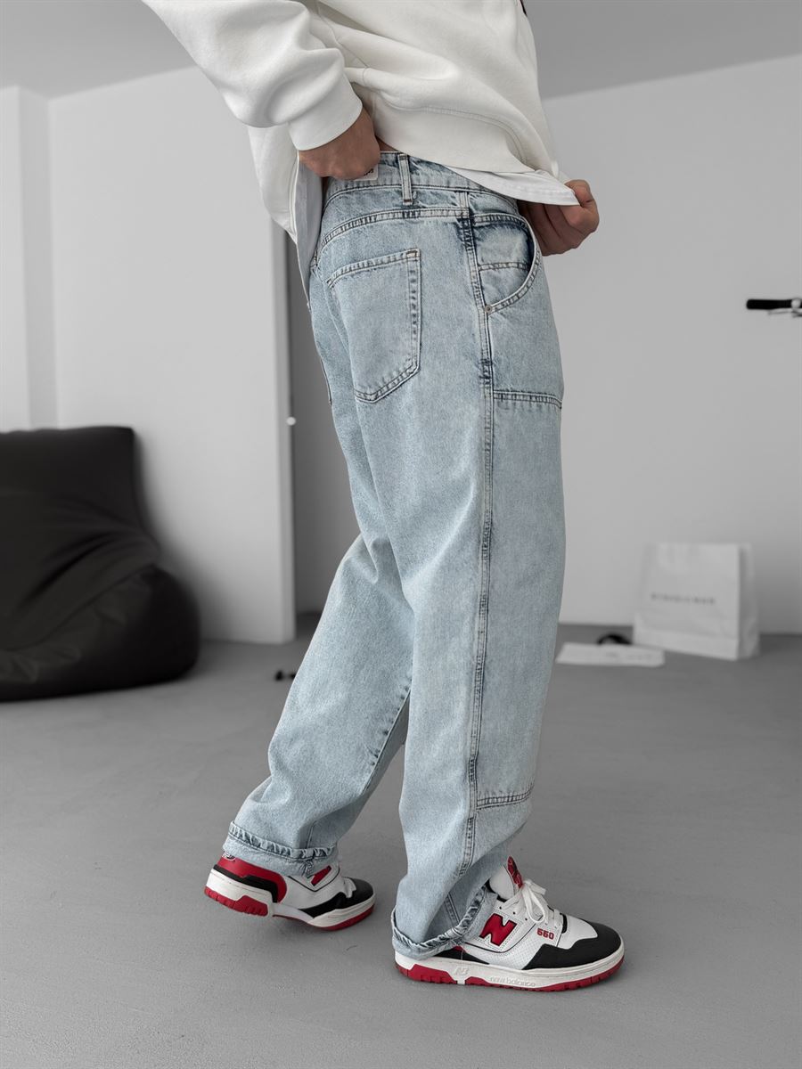 Baggy Pants with Patch Details
