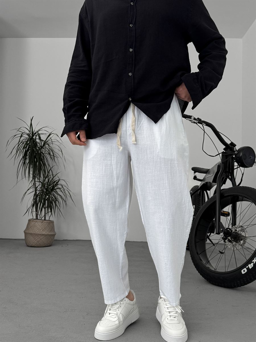 Loose Fit Linen Pants