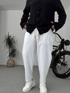 Loose Fit Linen Pants
