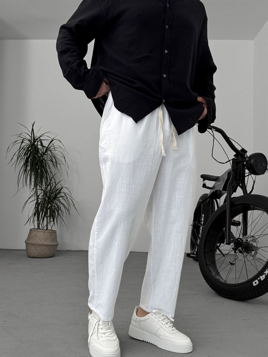Loose Fit Linen Pants
