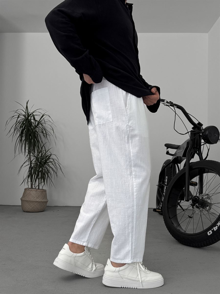 Loose Fit Linen Pants