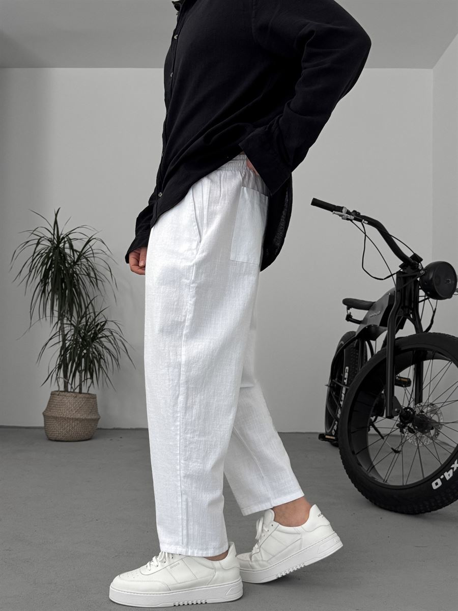 Loose Fit Linen Pants