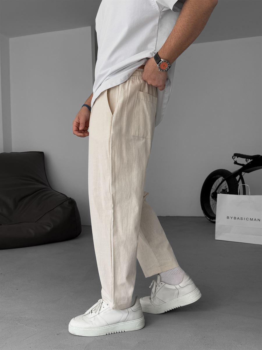 Loose Fit Linen Pants
