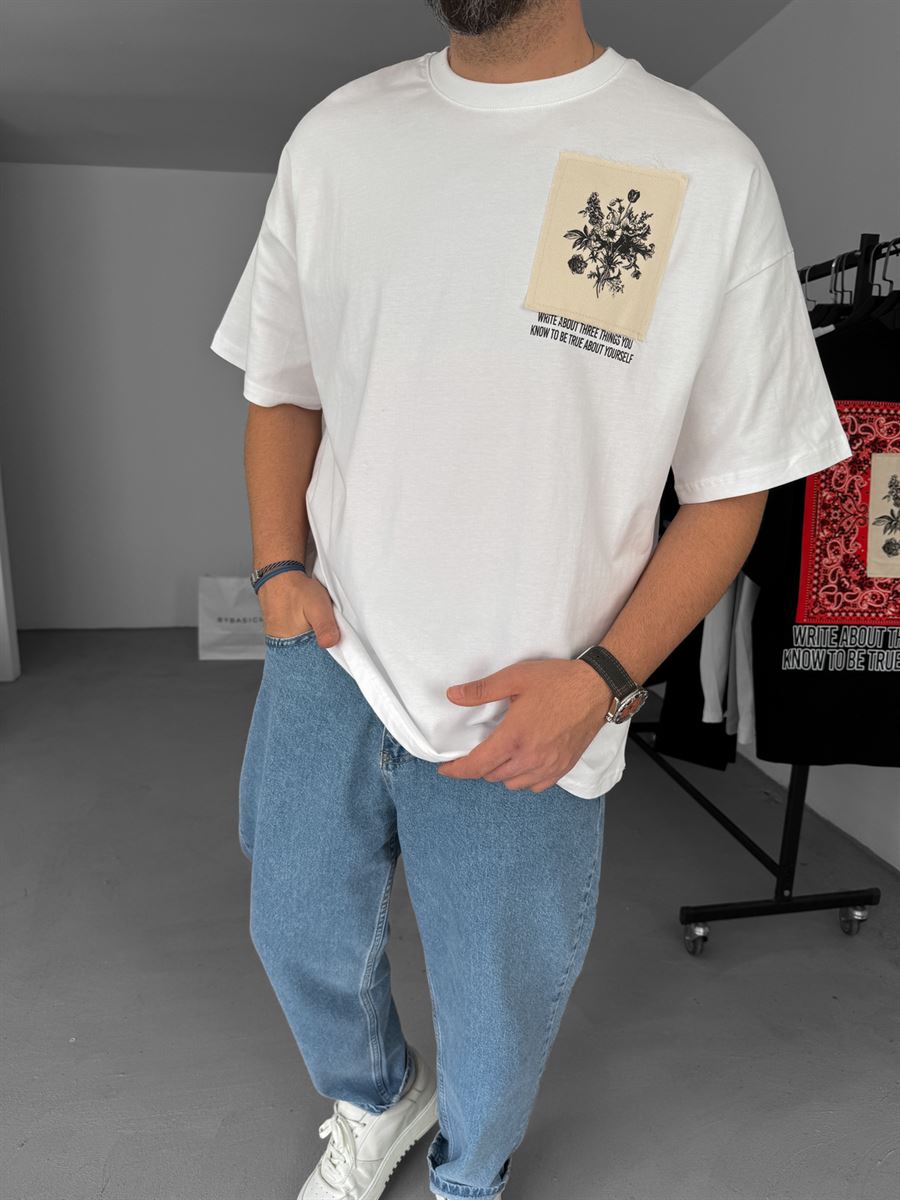 Flower Patched T-Shirt