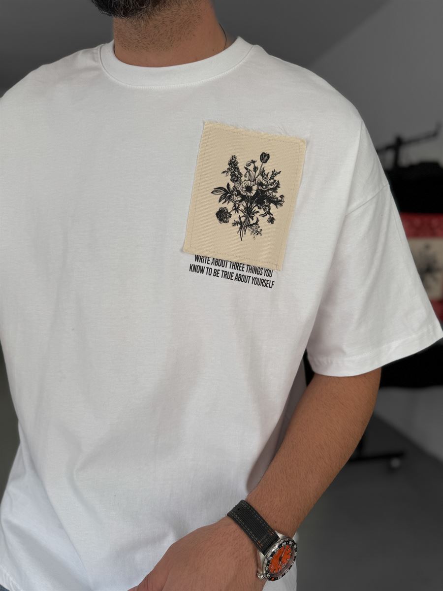 Flower Patched T-Shirt