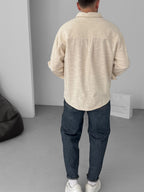Slub Fabric Long Sleeve Shirt