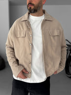 Boxy Fit Buttoned Jacket