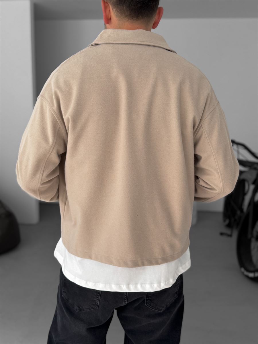 Boxy Fit Buttoned Jacket