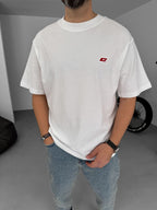 C-Embroidered Oversize T-Shirt