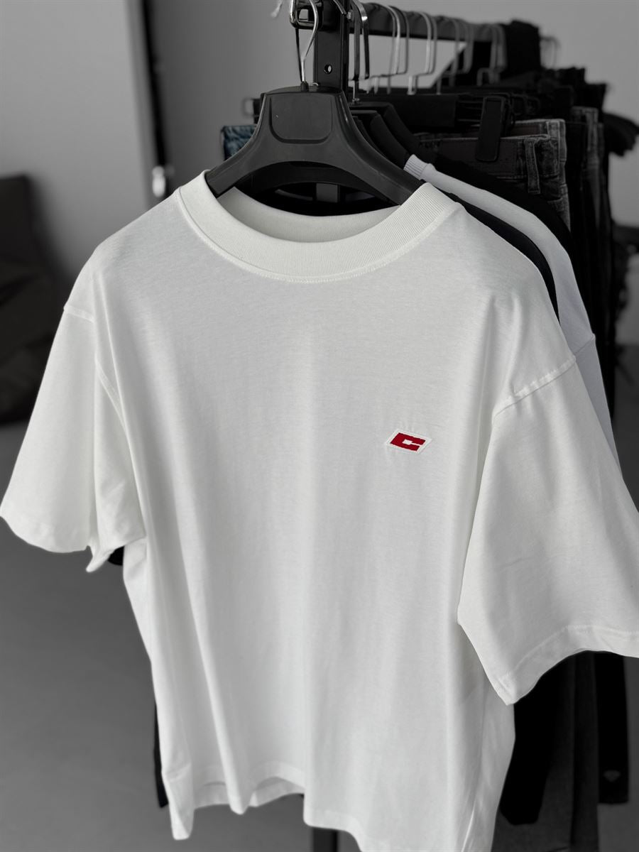 C-Embroidered Oversize T-Shirt
