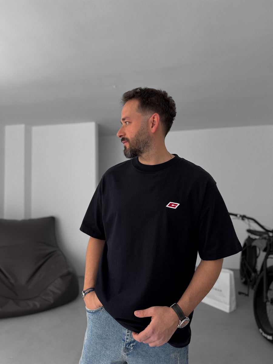 C-Embroidered Oversize T-Shirt