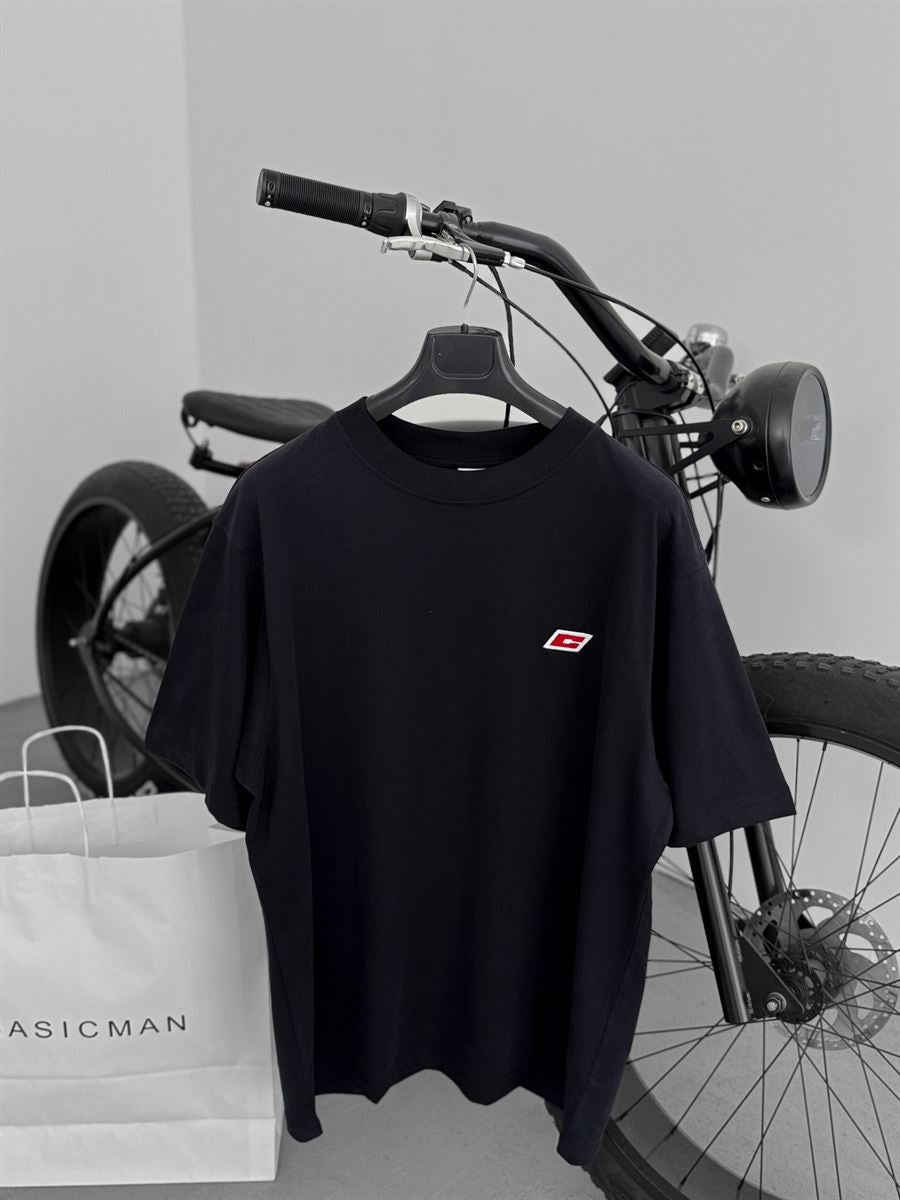 C-Embroidered Oversize T-Shirt