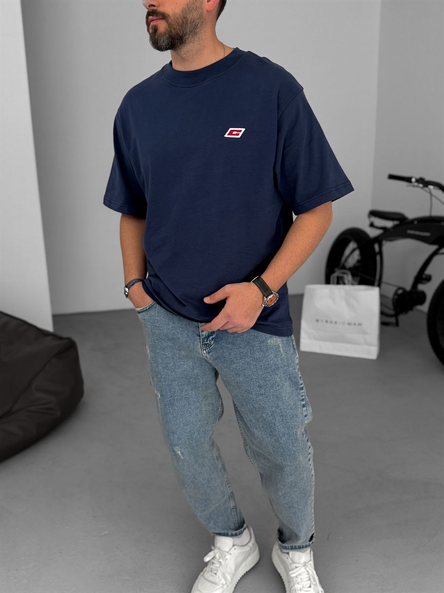 C-Embroidered Oversize T-Shirt