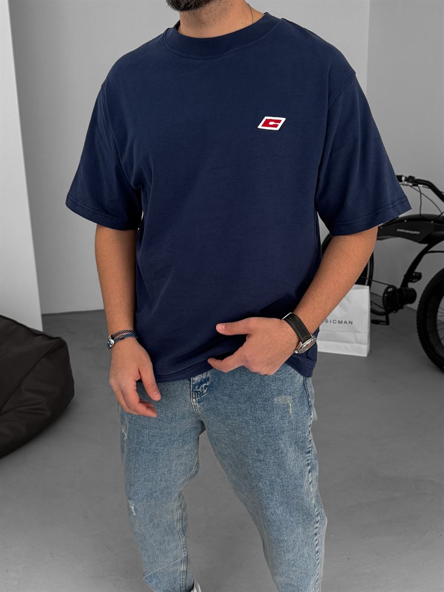 C-Embroidered Oversize T-Shirt