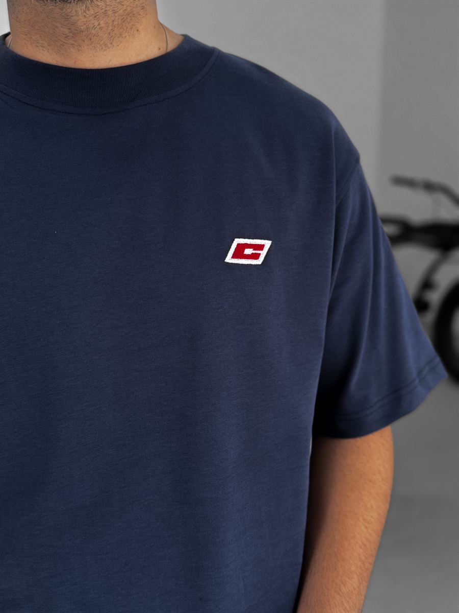 C-Embroidered Oversize T-Shirt