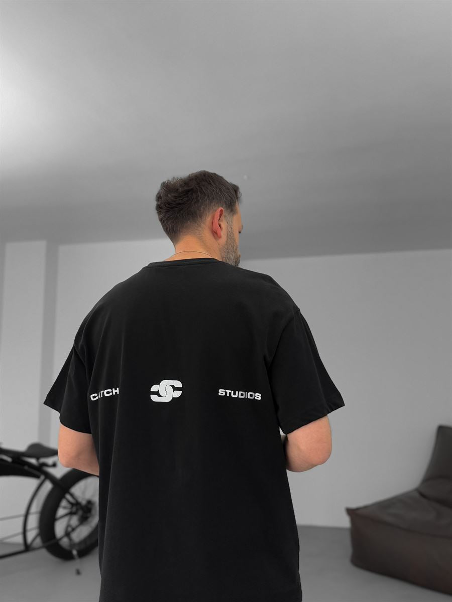 Shiny Chain Printed Oversize T-Shirt