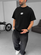 Shiny Chain Printed Oversize T-Shirt