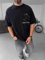 Starred C-Printed Oversize T-Shirt