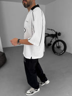 Collared Love Printed Oversize T-Shirt