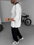 Collared Love Printed Oversize T-Shirt