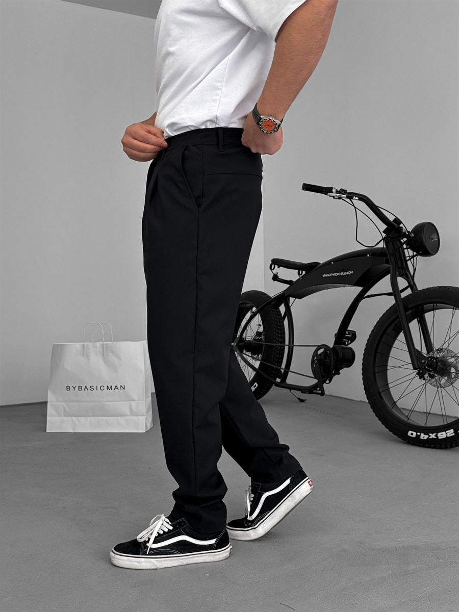 Regular Fit Pleated Parachute Pants