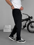 Regular Fit Pleated Parachute Pants