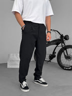 Regular Fit Pleated Parachute Pants