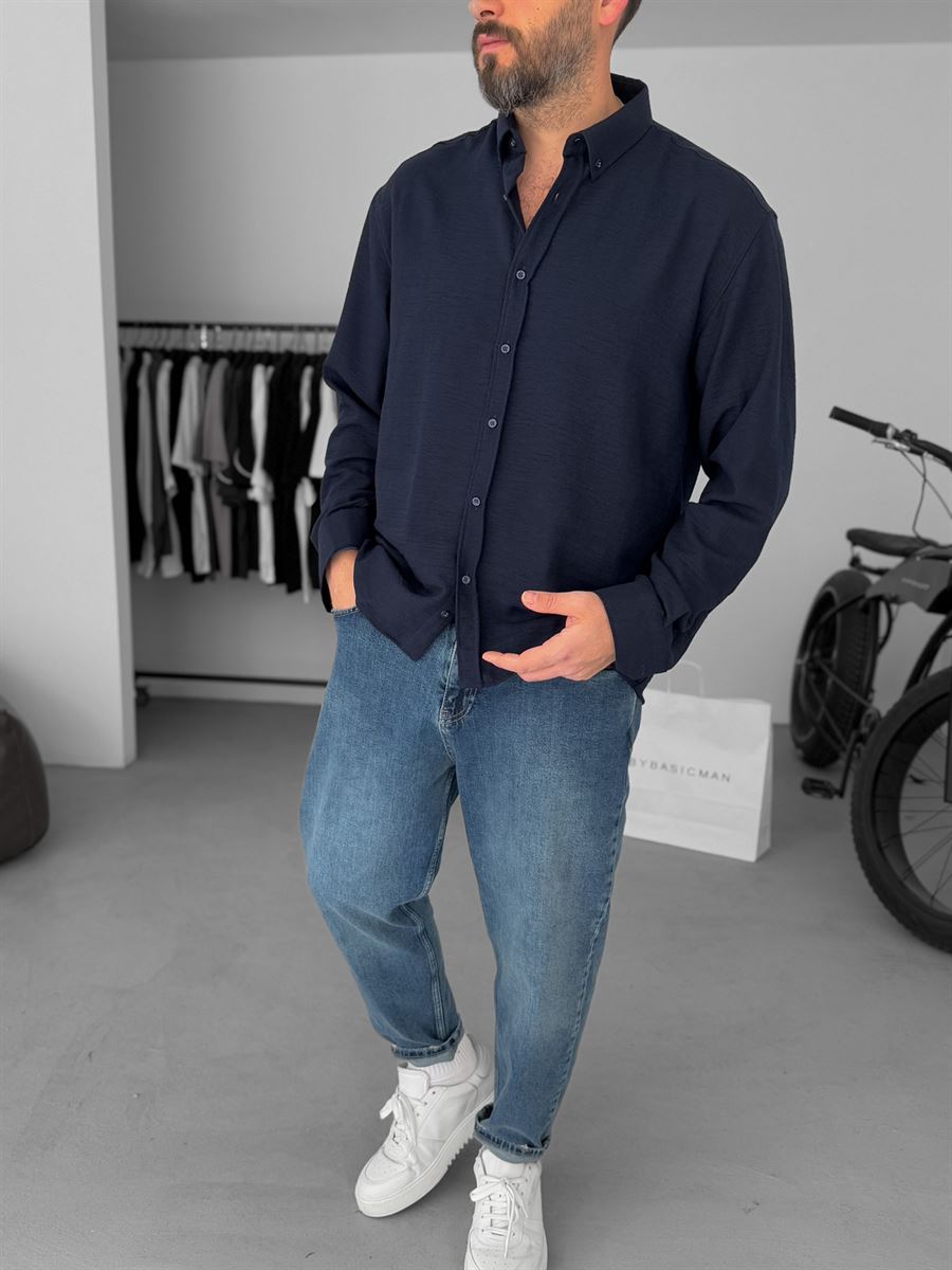 Crinkle Fabric Shirt