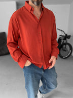 Crinkle Fabric Shirt