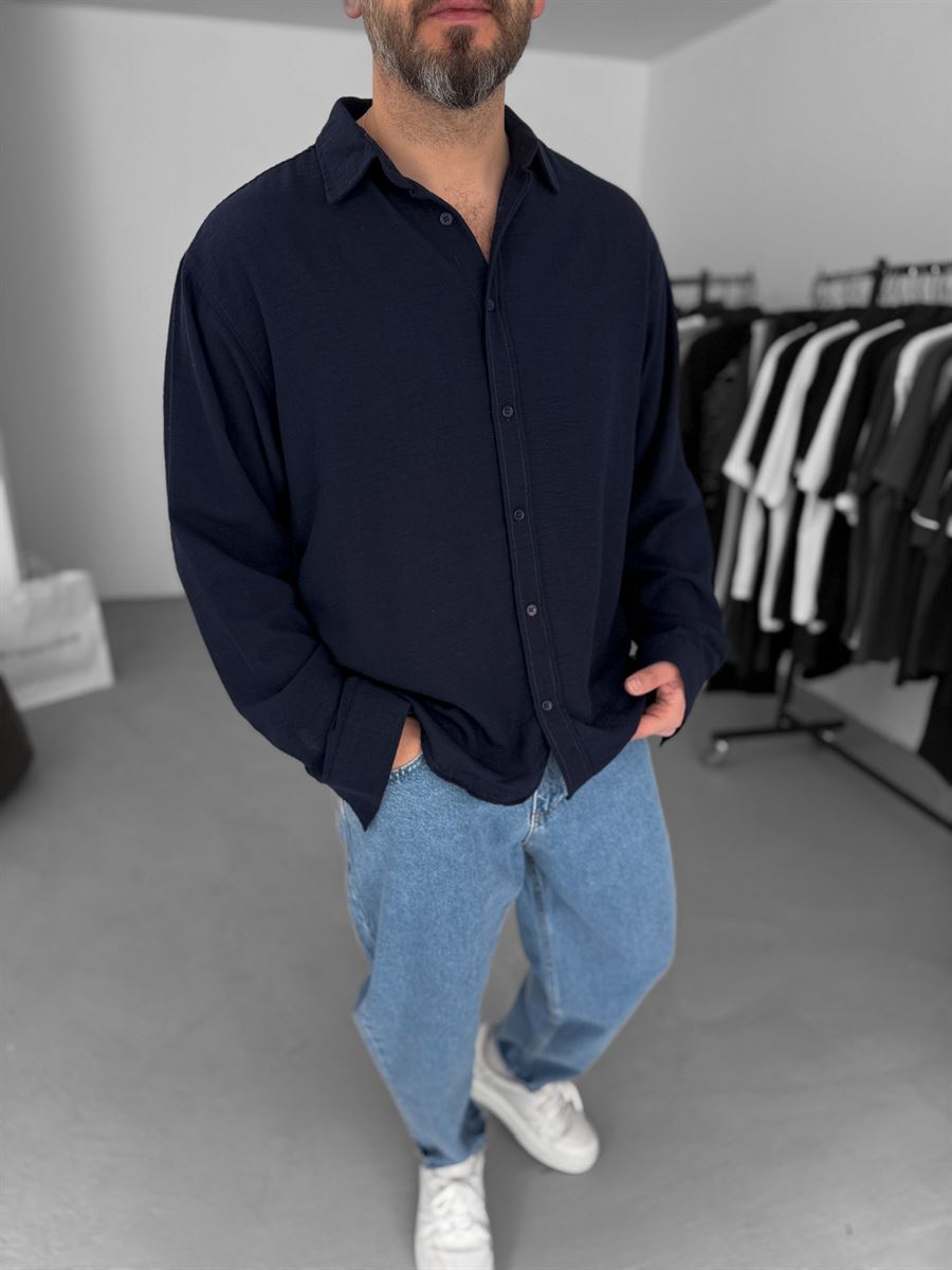 Crinkle Fabric Shirt