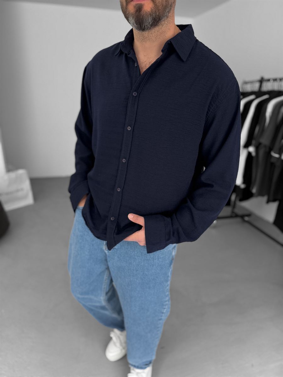Crinkle Fabric Shirt