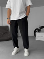 Carrot Cut Pants with Chain