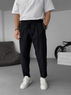 Carrot Cut Pants with Chain