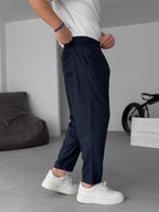 Carrot Cut Pants with Chain