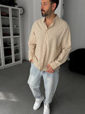Beige Fresh Fabric Basic Shirt G-5138/12
