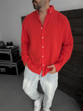 Red Fresh Fabric Basic Shirt G-5138/12