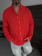 Red Fresh Fabric Basic Shirt G-5138/12