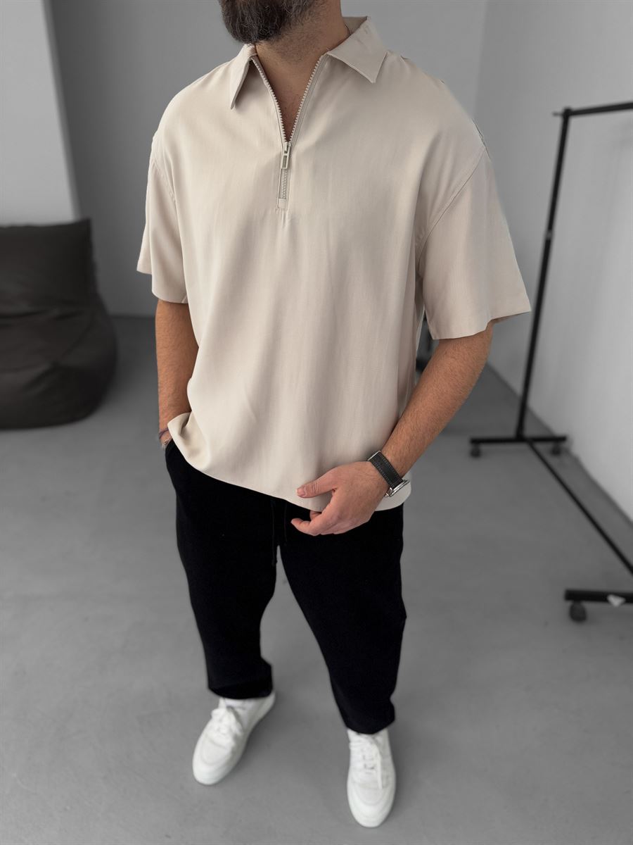 Basic Half-Zip T-Shirt