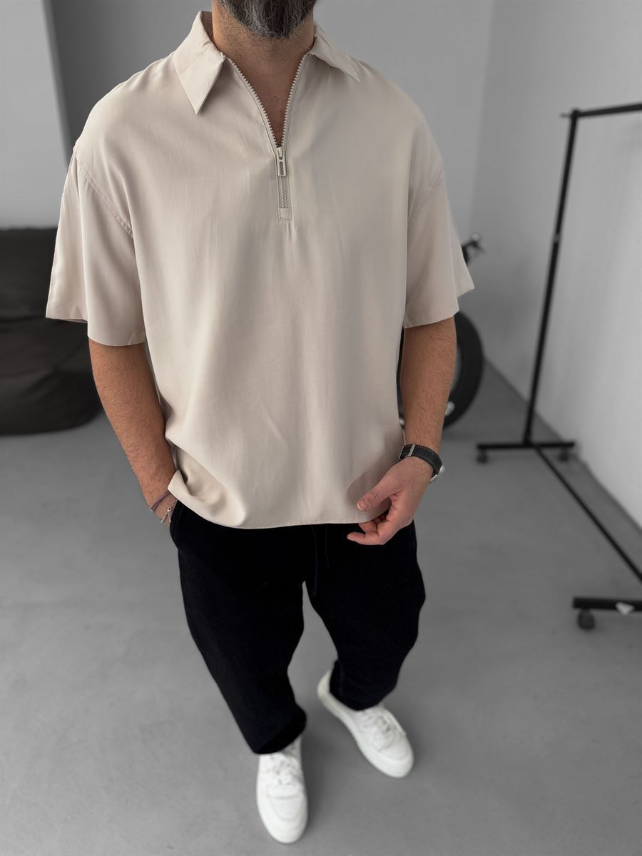 Basic Half-Zip T-Shirt