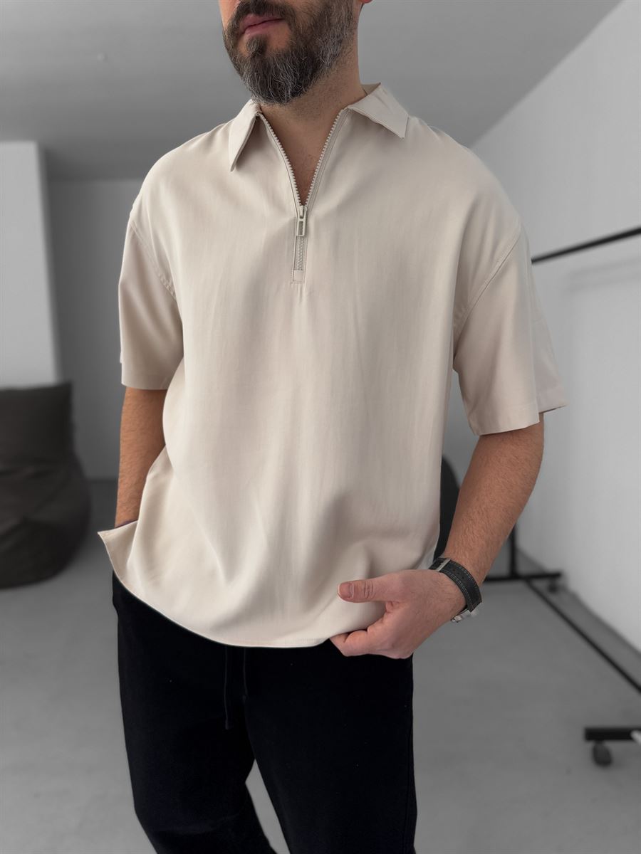 Basic Half-Zip T-Shirt
