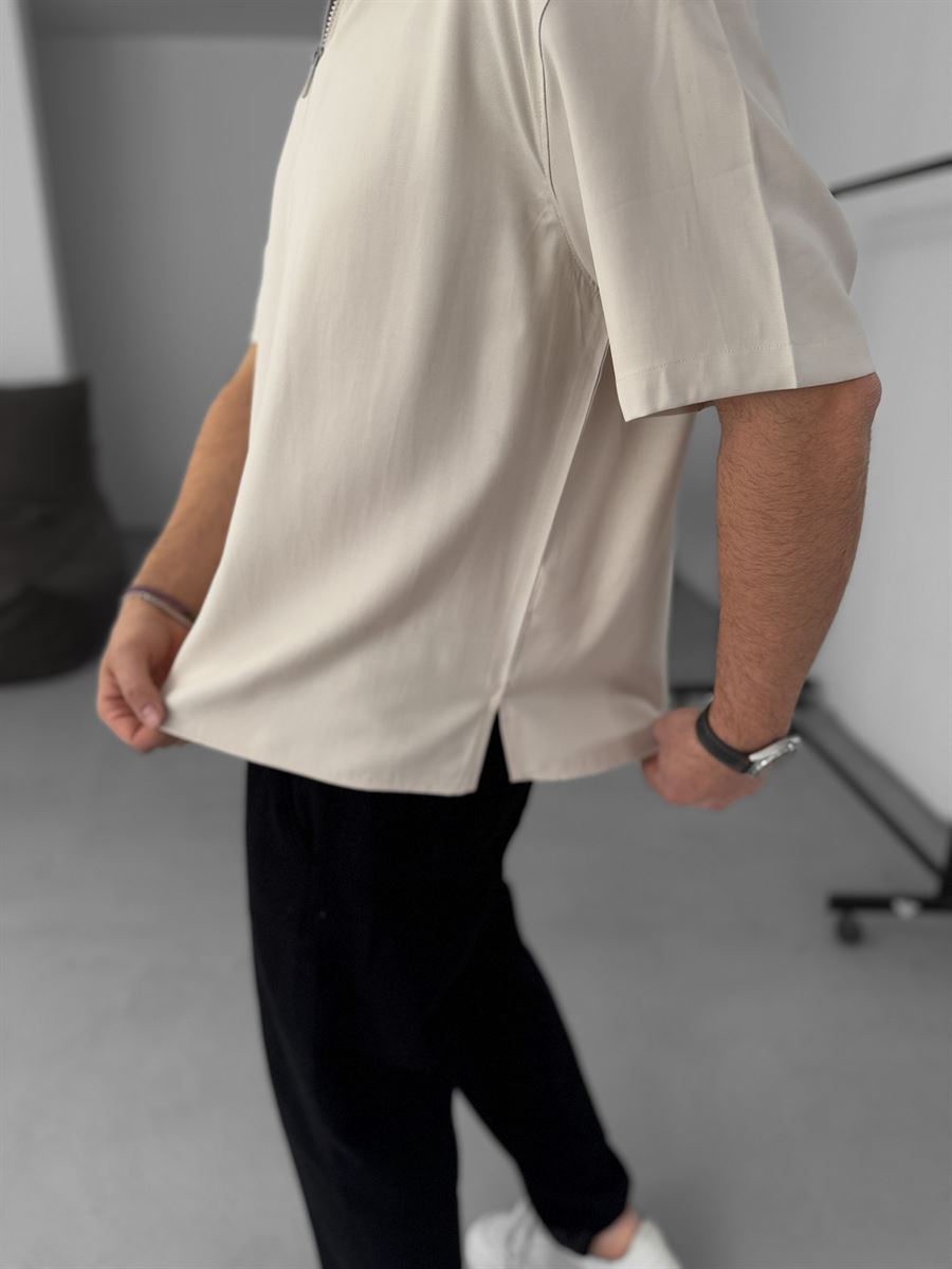 Basic Half-Zip T-Shirt