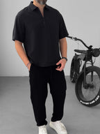 Basic Half-Zip T-Shirt